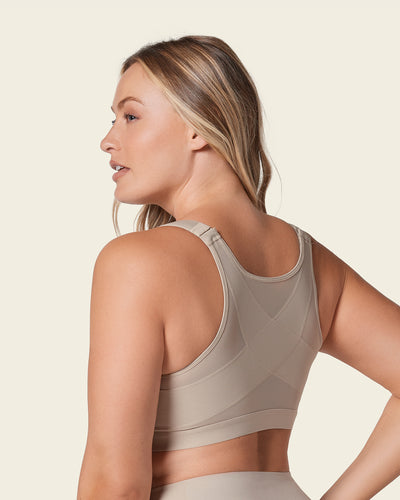 Multi/functional back support posture corrector wireless bra#