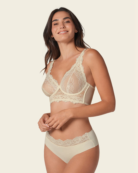 Milan sheer lace bustier bralette with underwire#color_898-ivory