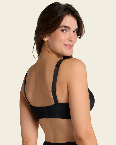 Mesh front contouring bra#color_700-black