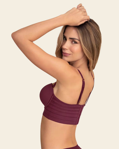 Strapless Bra with Underwire#color_382-red-wine