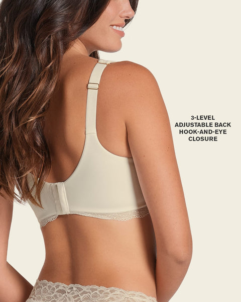 Deep coverage bra: soft lightly-lined lace underwire bra#color_253-ivory