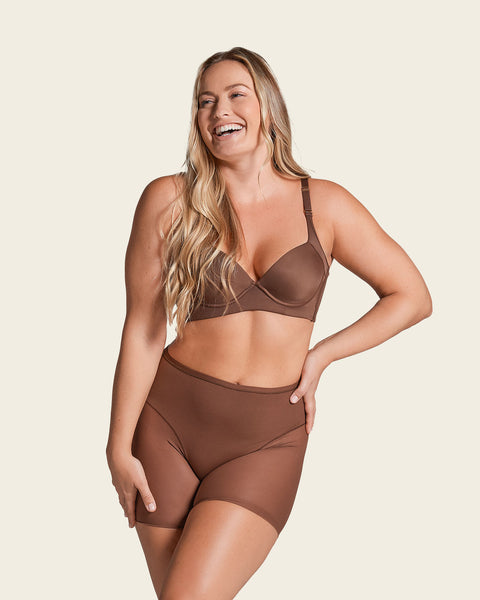 Truly undetectable sheer shaper short#color_875-dark-brown