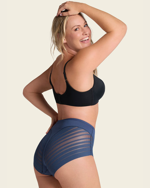 Lace Classic Shaper Panty#color_589-slate-blue