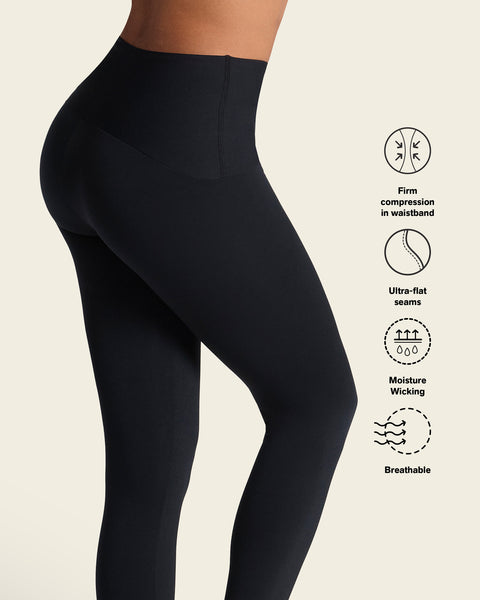 Super-soft moderate compression butt lift legging activelife#color_700-black