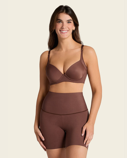 Firm High-Waisted Shaper Slip Short#color_875-dark-brown