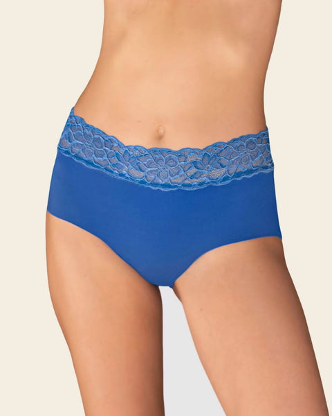 Ultra Light Lace Trim Hipster Panty#color_487-royal-blue