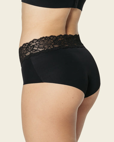 Ultra light lace trim hipster panty#color_700-black