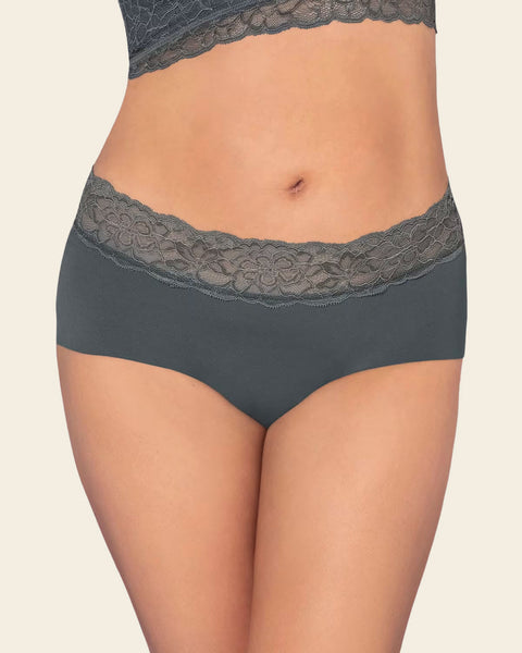 Ultra Light Lace Trim Hipster Panty#color_784-dark-gray