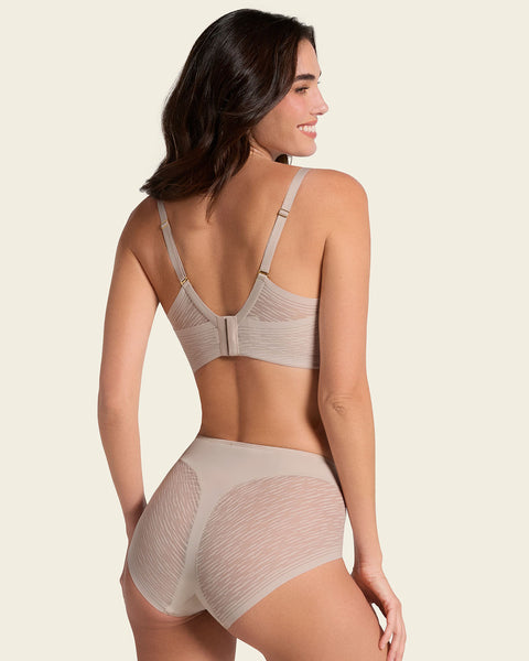 High-waisted sheer lace shaper panty#color_802-nude