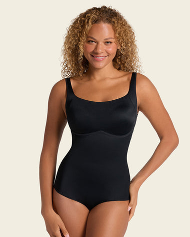 Scoop Back Wireless Classic Sculpting Bodysuit#color_700-black