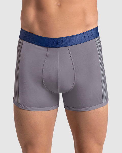 Perfect Fit Trunk with Contrast Details#color_758-gray-with-elastic-blue