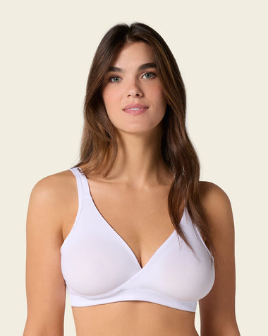 Multipurpose Pullover Seamless Sleep Bra Daily Or Maternity#color_000-white