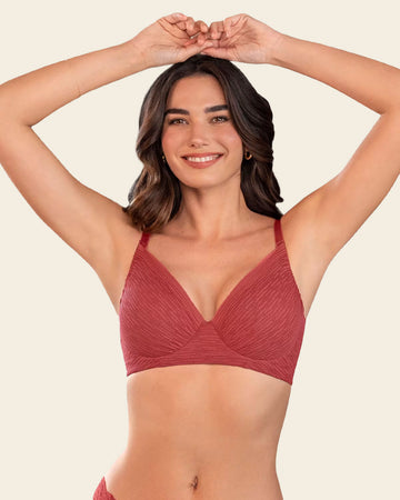 Complete Coverage Smoothing Bra#color_391-blush-red