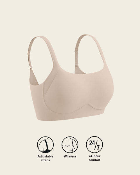 Wireless Support Bra#color_801-golden-beige