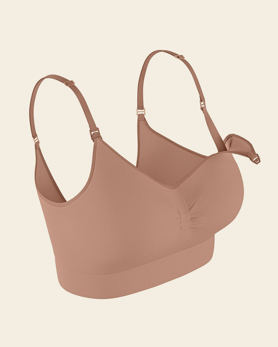 High-tech clip cup nursing bra