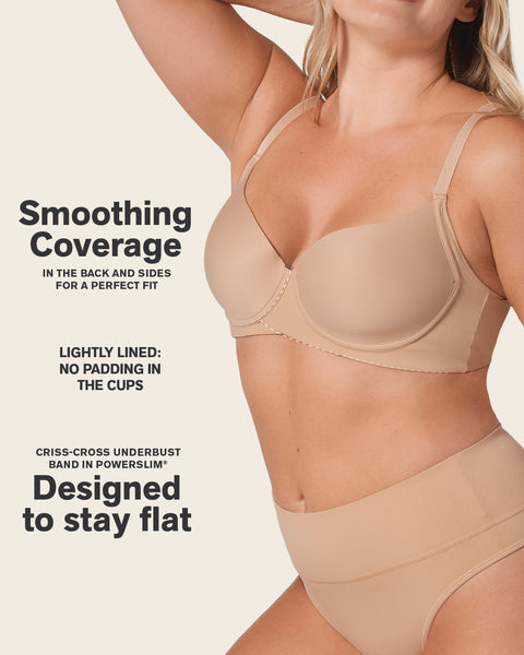 Total Embrace supportive contouring bra with underwire#color_801-golden-beige