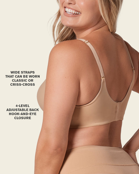 Total Embrace supportive contouring bra with underwire#color_801-golden-beige