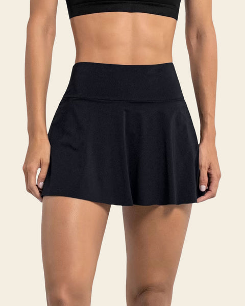 Active Skort with Side Pocket#color_700-black