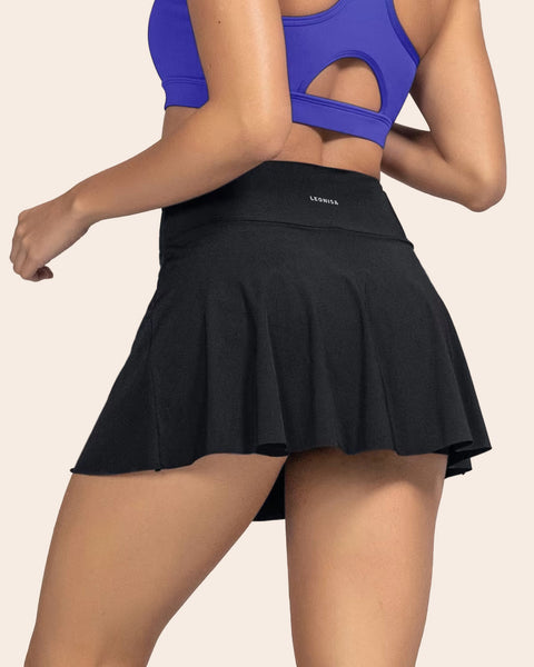 Active Skort with Side Pocket#color_700-black