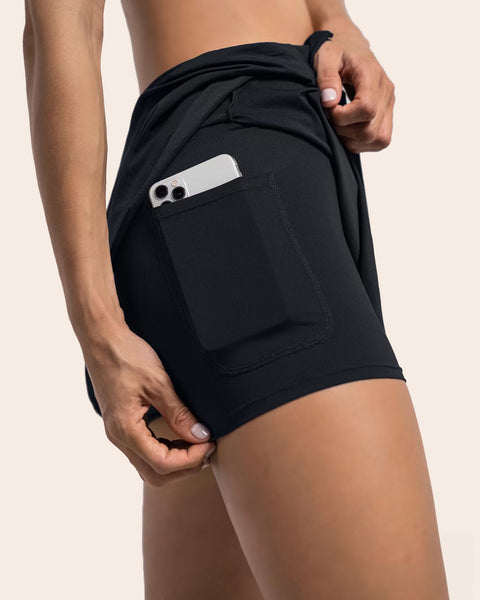 Active Skort with Side Pocket#color_700-black