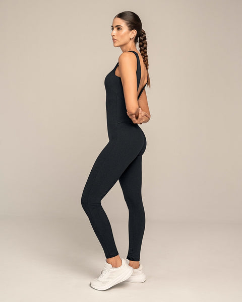 Backless Smoothing Bodycon Active Jumpsuit#color_700-black