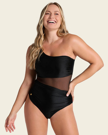 Radiant One-Shoulder One-Piece Shaping Swimsuit#color_700-black