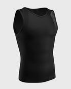 Stretch cotton moderate compression shaper tank#color_700-black