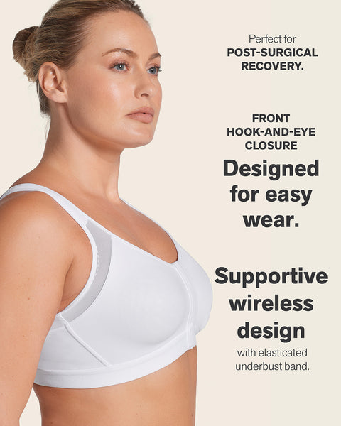 Post-Surgical Wireless Bra with Front Closure