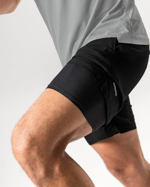 Lined Active Short with 3 Pockets